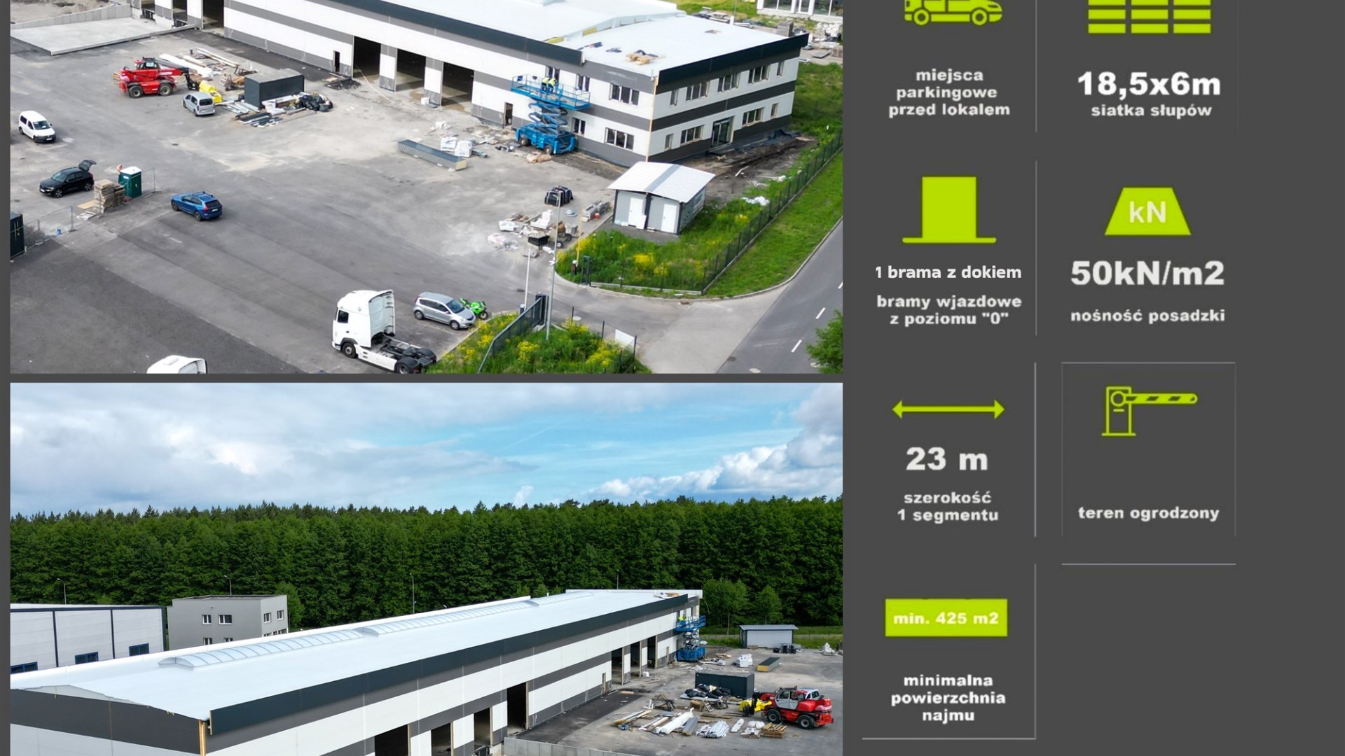 Nowoczesny magazyn z biurami - Wolframowa 12