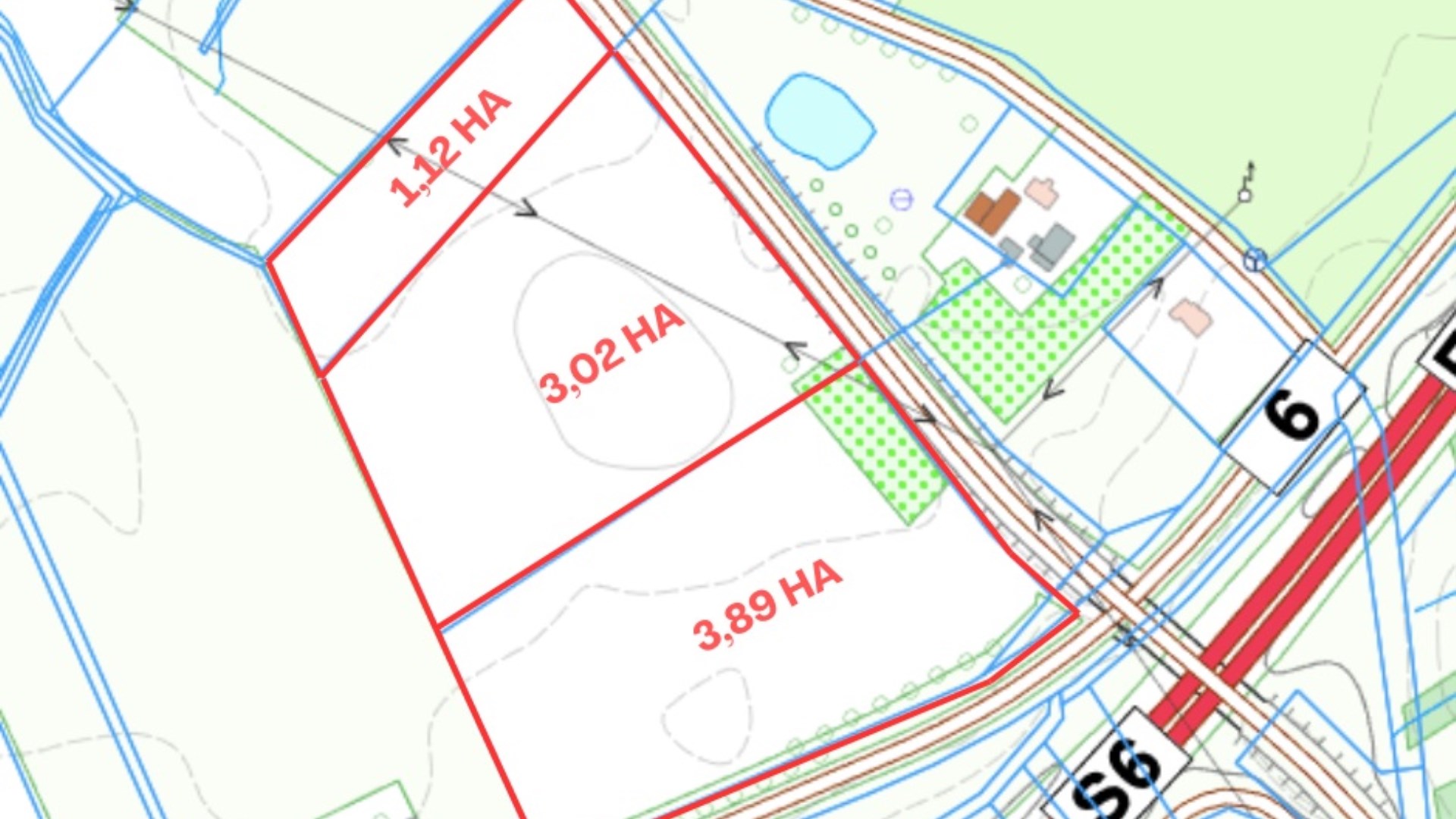 Działka inwestycyjna przy drodze S6 w Modlimowie 