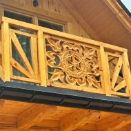 Dom z bali nad morzem, 3 apartamenty dwupoziomowe 