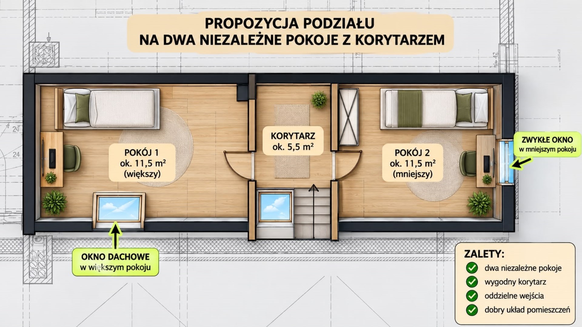 Dwupoziomowe 3/4 pokoje | ponad 100 m² | 2 balkony